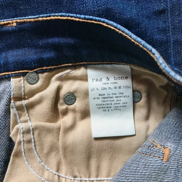 Rag & Bone Crop Fray Jean Sz 26 - Picture 6 of 6